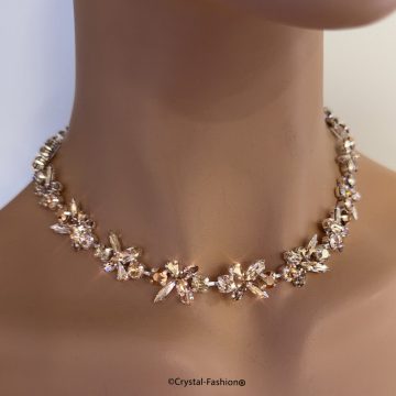 Colier Swarovski Gold Gabrielle